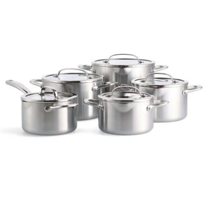 BK Cookware Bk twist pannenset materiaal 5 delig met handig afgietsysteem