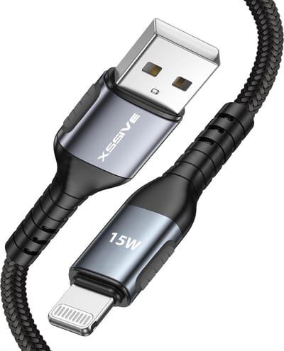 Xssive 15W Oplaadkabel geschikt voor Apple iPhone 14, 13, 12, 11, X met Lightning naar USB - Oplader Kabel - 1 Meter