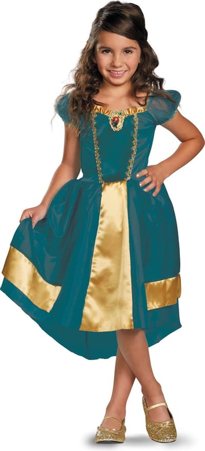 DISNEY Prinses - BRAVE (DISNEY/PIXAR), Merida jurk Classic, Maat S (5 - 6 jaar), Meisjes