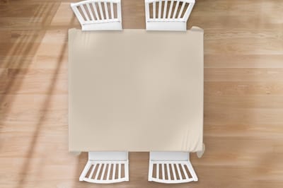 Tafelkleed - Tafellaken - 150x150 cm - Beige - Effen kleur - Binnen en Buiten