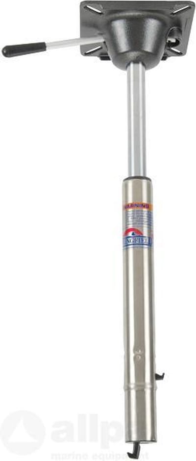 Allpa Spring-Lock telescopische RVS Stoelpoot met Draaiplateau 648-820mm