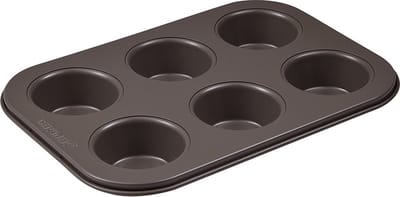 Bergner Muffinbakvorm - 2 stuks met 6 cupcakevormpjes - voor totaal 12 Muffins/ Cup cakes - Lovers