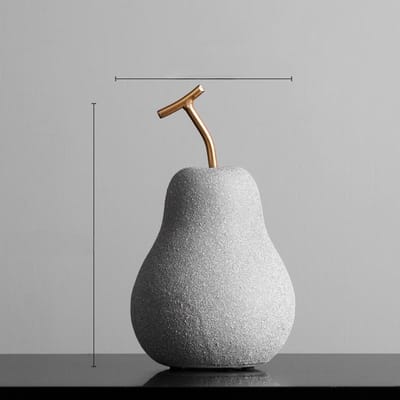 Nordische Keramische Fruitornamenten Creatief Ontwerp Modern Strak Woonkamer Entree TV-meubel Modelkamer Huis Zachte Decoratie Pear large