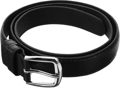Dailygoods- Verstelbare Riem Zwart PU-leer - Kinderriem Jongen/Meisje - Riem Zonder Gesp - Verstelbare Riem Zonder Gaatjes - Geschikt Voor Broeken - Maat 89x3,2 cm