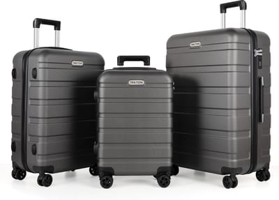 TAN.TOMI Kofferset - 3 Delig - 95L Handbagage + 65L +41L - Reiskoffer met 4 wielen - Handbagage Ruimbagage - Cijferslot - Reiskoffer - Trolley Koffer met Wielen - Donkergrijs
