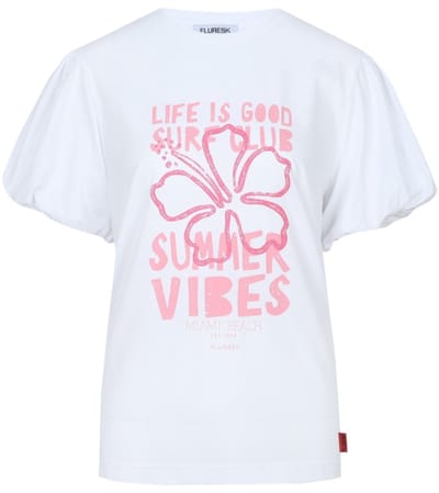 Fluresk T-shirt Estel T Shirt 26zfqf06 011 Offwhite Dames Maat - 38