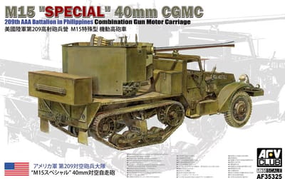AFV Club Modelbouwpakket Militaire voertuigen - AF35325 M15 - Special - 40mm CGMC - Combination Gun Motor Carriage Plastic - 1:35 - Modelbouw