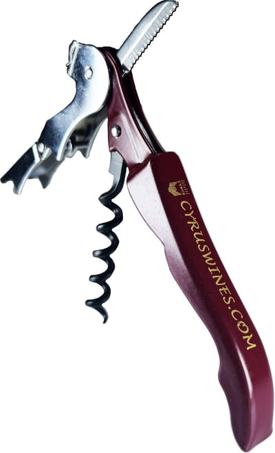 CyrusWines - Premium Sommeliersmes / Kelnersmes van RVS en Kunststof - Wijnrood| Wijnopener | Wijn Opener | Kelners Mes | Flesopener | Bier Opener | Kelnermessen | Kurkentrekkers