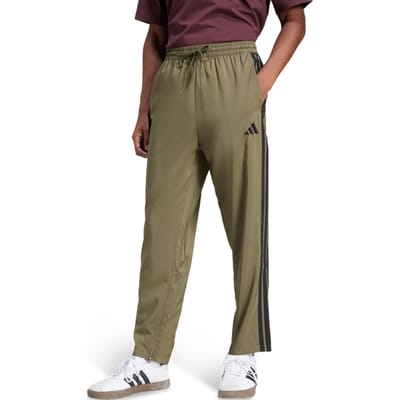 Adidas Essentials 3-stripes Joggers Open Hem Broeken Heren - Groen - Maat XXS - Poly Mesh