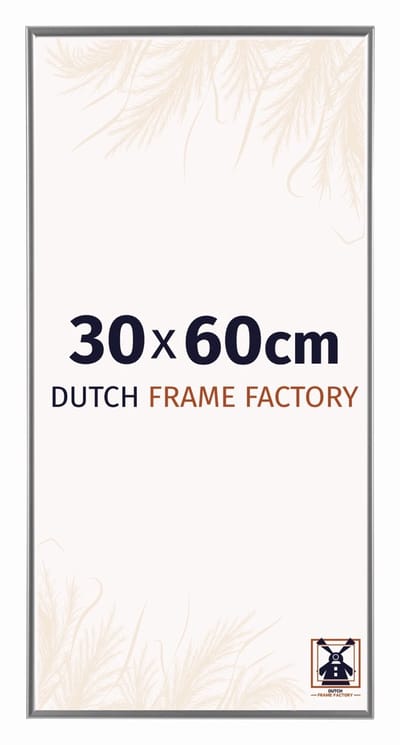 Fotolijst 30x60 cm - Kunststof - Zilver Hoogglans - Easy
