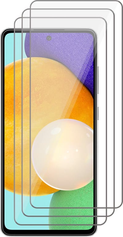 Screenprotector geschikt voor Samsung A72 - Beschermglas Screen Protector Glas - 3 stuks