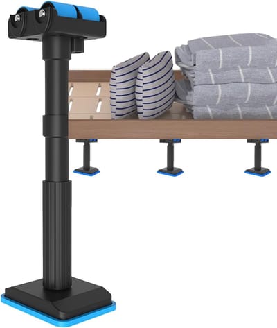 Telescopische steunstang - Montagesteun verstelbaar - Gipsplaat meubelmontage - Hoge draagkracht 400kg - 19-44 cm - Zwart