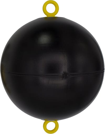 Vlotterkogel 150 mm PE Zwart voor Oppervlakte Water Afvoer