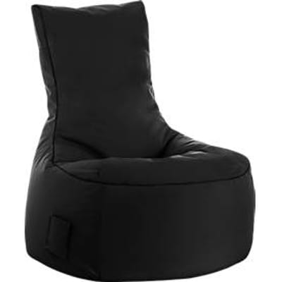 Zitzak swing scuba®, 100% polyester, wasbaar, B 650 x D 900 x H 950 mm, zwart