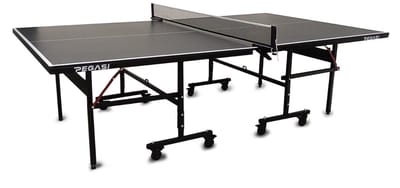 Pegasi Office 250 Indoor Tafeltennistafel – 274×152,5×76 cm – 15 mm MDF – Inklapbaar – Verrijdbaar – Black