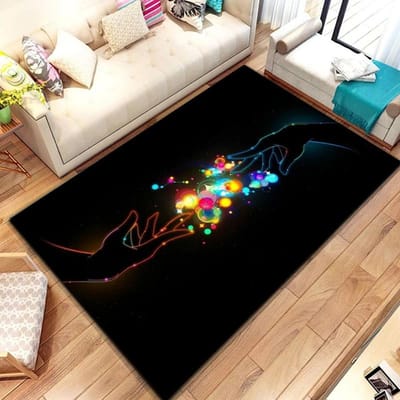 Nieuw In Rainbow 7 Chakra Mandala Boheemse Vloerkleed, Tapijt voor Woonkamer Slaapkamer Bank Deurmat Decoratie, Yoga Zachte Antislip Vloermat 50x80cm (20x31in)