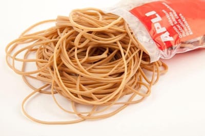 Elastische banden 80 x 2 mm - 1 kg zak
