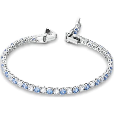 Swarovski Tennis Dlx Brilliant Connection 125e Verjaardag Armband Damesarmband 5536469 Blue Silver white