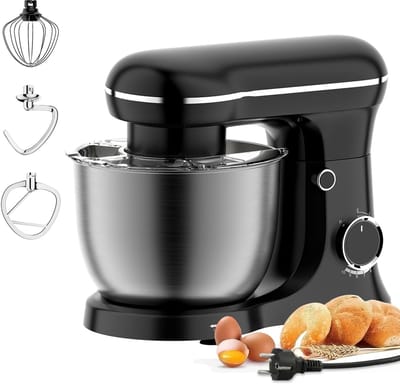 Jurrys Keukenmachine - Keukenmixer - Foodprocessor - Krachtig - Multifunctioneel - Inclusief accessoires - Zwart - Maat 32x29x24cm