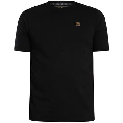 T-shirt Korte Mouw Fila Gold Yaxley 4 Premium T-Shirt Black