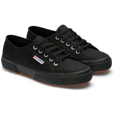 Superga Unisex 2750 Cotu Classic Vegan Sportschoenen voor volwassenen (Volledig zwart)