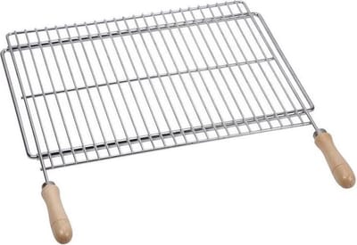 Vario barbecuerooster, roestvrijstaal, 50 x 40 cm, uitbreidbaar 52,5-62,5 cm