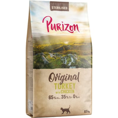 Purizon Gesteriliseerd Adult Kalkoen & Kip - graanvrij - Nieuw Receptuur: Dubbelpak: 2 x 6,5 kg