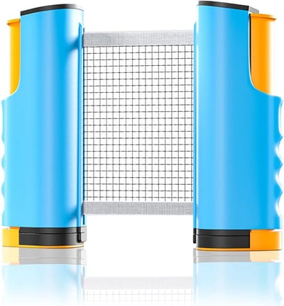 Tafeltennisnet - Pingpong net - Tafeltennis Spelen - Uitschuifbaar ontwerp - Tot 170 cm - Blauw