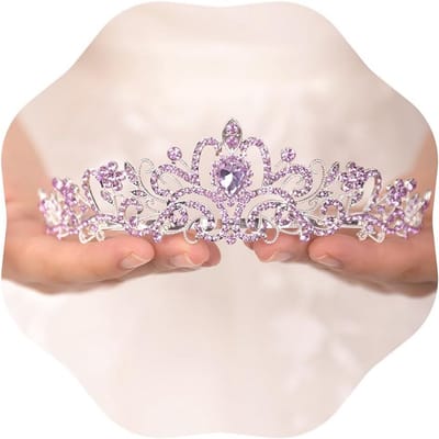 Elegante Kristallen Tiara Kroon met Kammen - Bruid, Feest en Verjaardag Haaraccessoire