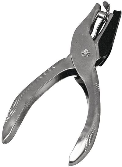 Hobby 8932300 gatentang, lengte 12,5 cm, gatdiameter 1,5 mm, gatpons, kaartenontwaarder, metalen ponsmachine, stans