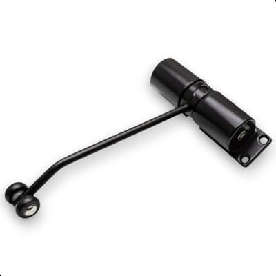 Prostec® Deurdranger – Zwart - Verstelbare Deurveer voor Binnendeur en Buitendeur – Compacte Deursluiter tot 40KG – Automatische Deurdranger – Eenvoudige Installatie – Geschikt voor Thuis, Kantoor en Winkels