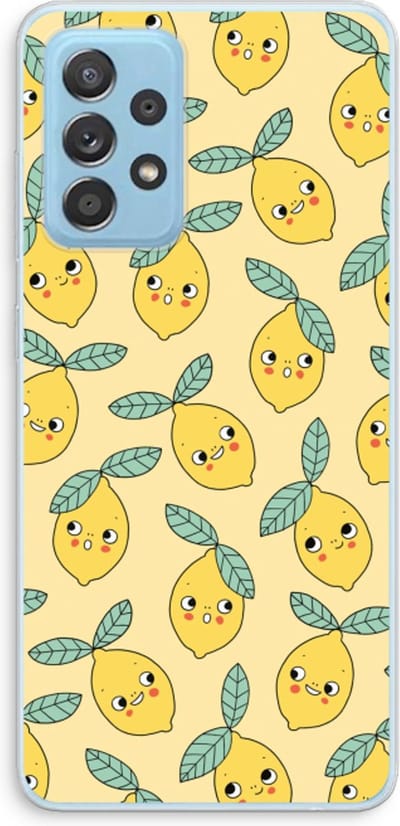 Case Company® - Hoesje geschikt voor Samsung Galaxy A73 hoesje - Citroenen - Soft Cover Telefoonhoesje - Bescherming aan alle Kanten en Schermrand