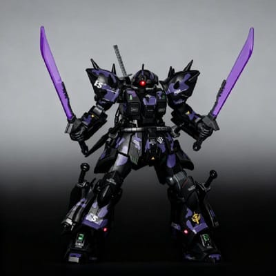Nouveau HG 1/144 Xingyuanshe Efreet Camouflage Nuit Sombre Kit de Modèle à Assembler Figurines d'Action Mecha Décor Avec Autocollants à l'Eau Jouets Cadeau blanc
