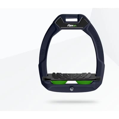 Veiligheidsbeugels voor paardrijden Hellend Ultra Grip Marine/Zwart/Groen Flex-On Safe-On