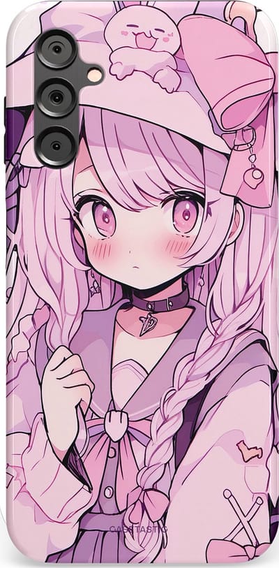 Casetastic Hoesje Geschikt voor Samsung A14 (5G/4G) - Stijlvolle Beschermende Duo-layer Case - Manga Magie