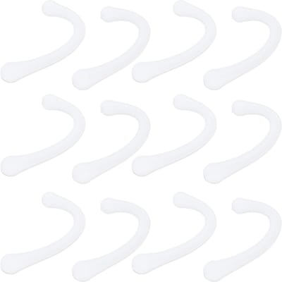 6 Paires Coussinets de Sangle d'Oreille Cache-Bouche Protection d'Oreille Boucle d'Oreille en Silicone Économiseurs d'Oreilles pour Usage QuotidienBlanc blanc