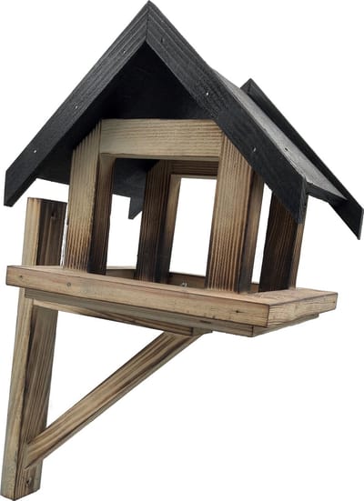 GARDEN SPIRIT Vogelvoederhuisje hangend - Vogelhuisje tuinvogels 21x21x21 cm