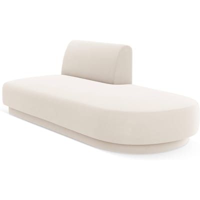 2-zits modulair zitelement Miley open rechterkant velvet | Micadoni Limited Edition