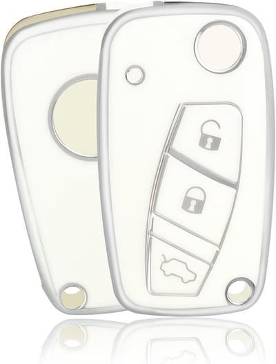 Sleutelhanger en Beschermhoes voor Auto Sleutels - Compatibel met FIAT, Lancia en Peugeot Modellen