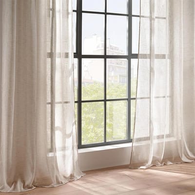 Eazy Living Glasgordijn 140 x 240 cm Maude Beige
