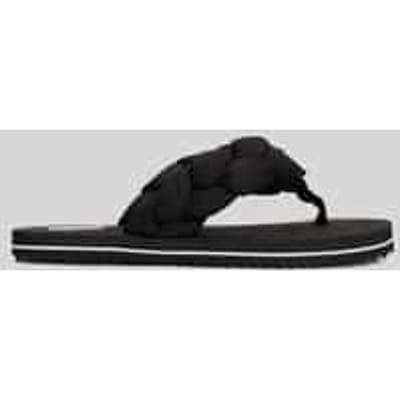 Teenslippers met gevlochten riem