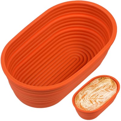 Siliconen ovale rijsmand, 25,4 cm, voor levensmiddelen, bakgerei