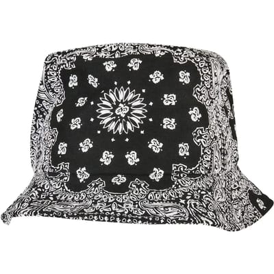 Flexfit - Bandana Print Bucket hat / Vissershoed - Zwart