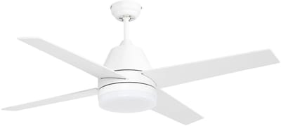 Livano Plafondventilator - Met Verlichting - Plafond Ventilator - Met Lamp - Plafonniere Met Ventilator - Met Licht - Wit - 130cm