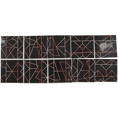 10 stuks Tegelsticker 15x15cm 3D Zelfklevende Achterkant Waterdicht Oliebestendig Decoratief 0.26mm Dikker