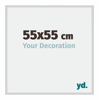 Your Decoration - Fotolijst 55x55 cm - Aluminium - Zilver Mat - Miami