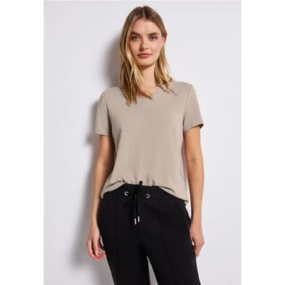 Shirt met V-hals