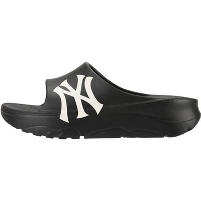 MLB Slippers New York Yankees Dikke Zool Rubber Antislip Instappers Unisex Slippers Zwart 32SHHP111-50L 36.5 black