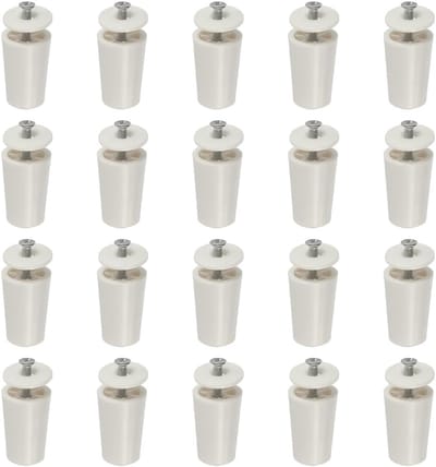 Rolluik Stoppers - Vervanging Onderdelen - Raam Montage - Set van 20 stuks - 41mm bij 21mm - Wit