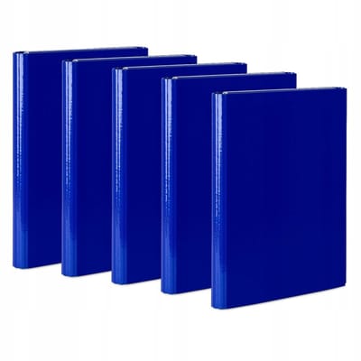 5x VauPe Map Met Klepsluiting A4, Documentenmap Blauw